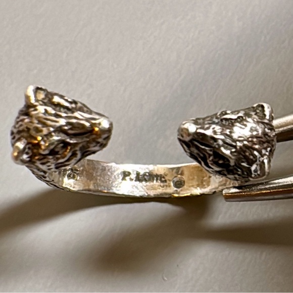 Sᴛᴇʀʟɪɴɢ Sɪʟᴠᴇʀ Fᴇʀʀᴇᴛ/Wᴇᴀsᴇʟ Wʀᴀᴘ Sᴛʏʟᴇ Rɪɴɢ - Picture 11 of 15